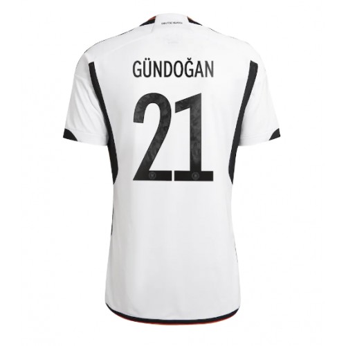 Tyskland Ilkay Gundogan #21 Hjemmedrakt VM 2022 Kortermet Tyskland Ilkay Gundogan #21 Hjemmedrakt VM 2022 Kortermet